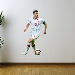 Robert Lewandowski, Polonia, Calcio, Futbol Fathead Style Wall Decal Sticker RL3