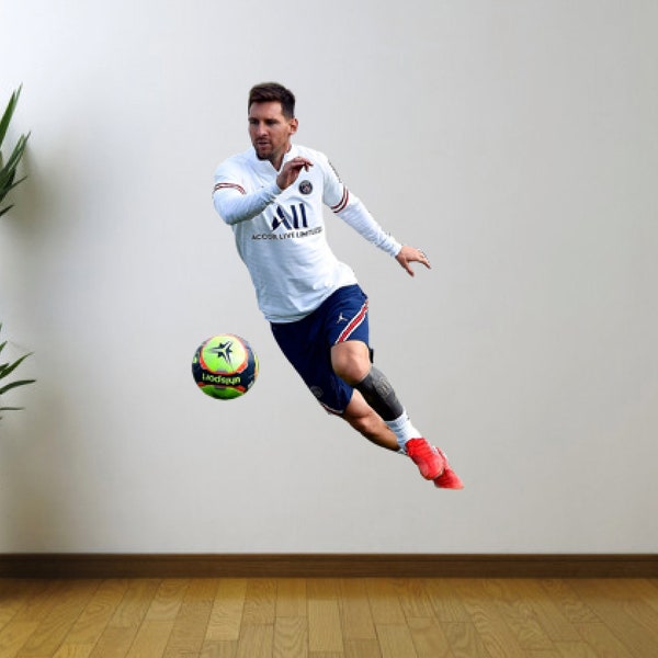 Lionel Messi, PSG, Paris Saint-Germain, Soccer, Futbol Fathead Style Wall Decal Sticker