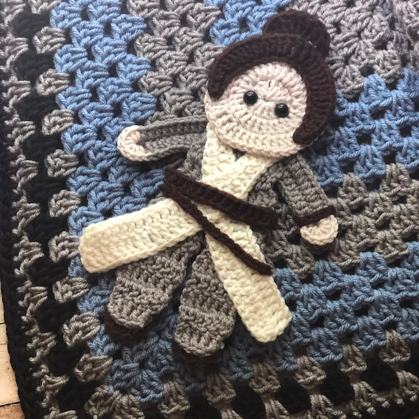 Rey-Awakening Force-Galactic Wars-Crochet Applique Pattern Only