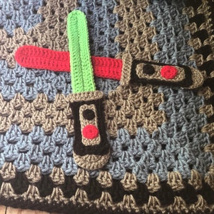 Light Sword-Galactic Wars-Crochet Applique Pattern Only