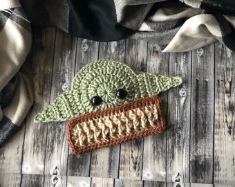 PATTERN ONLY- Baby Green Alien Applique Version Two