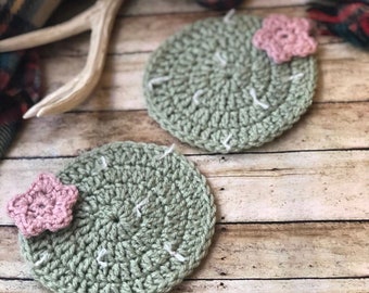 PATTERN ONLY- Cactus Coaster Pattern Drink Coster