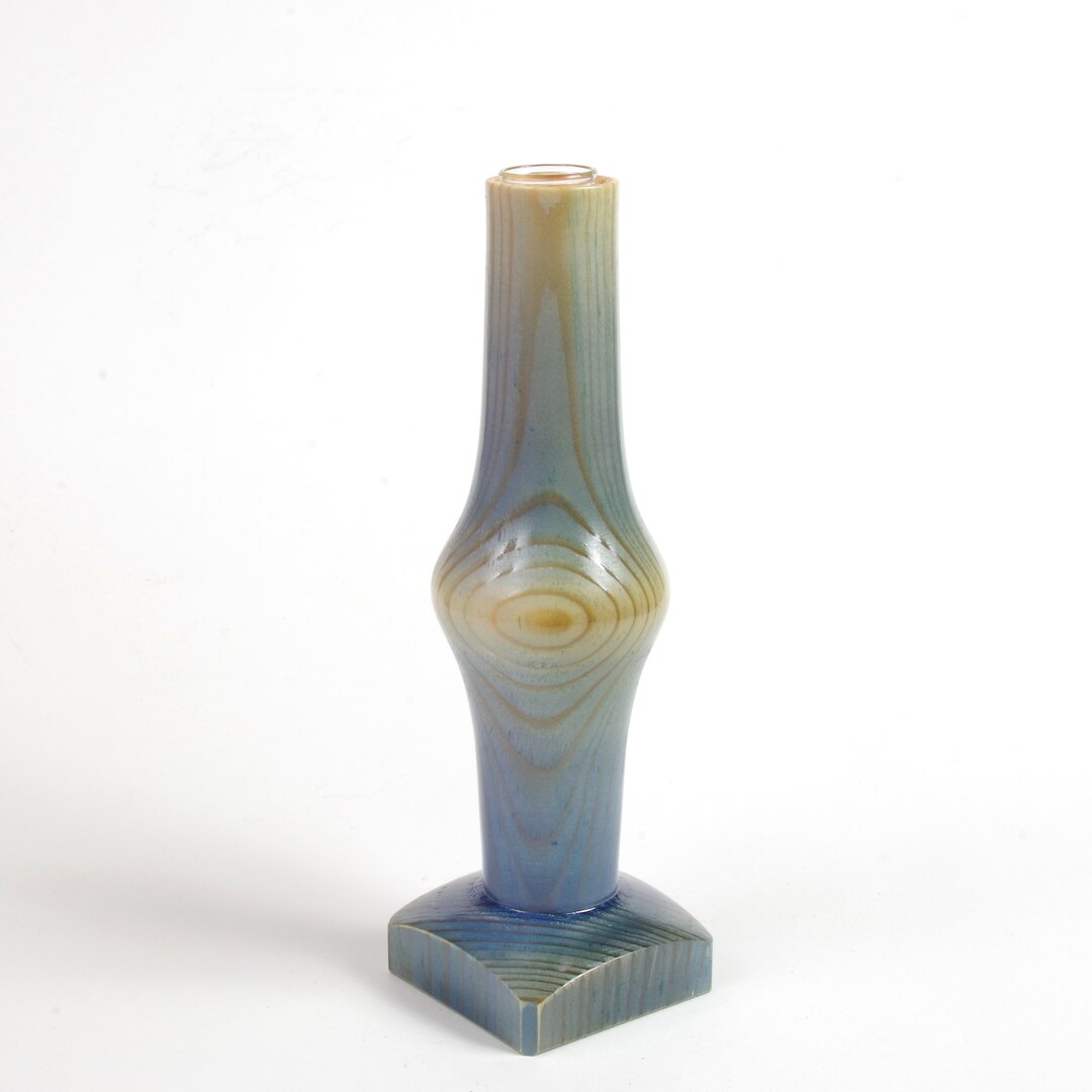 Wooden Vase Douglas Fir Wood With Glass Insert Vase Decoration Etsy