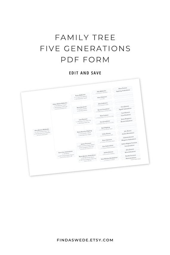 Paternal Family Tree Chart