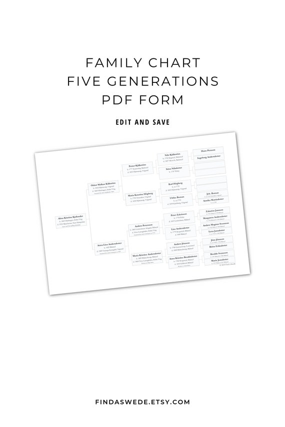 5 Generation Family Tree Chart