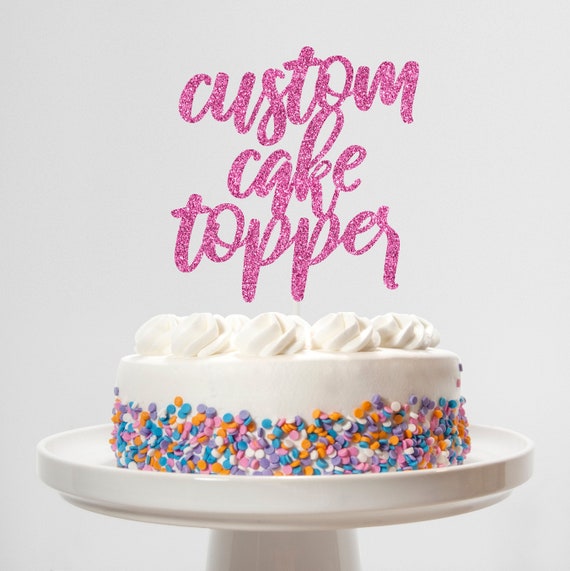 Text only Custom Cake Topper