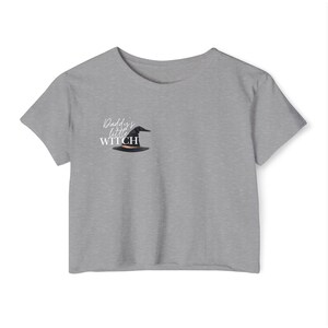 Daddy&#39;s Little Witch Crop Top | Women&#39;s Crop Top | Witch Crop Top | Witch Wardrobe | Pajama Shirt
