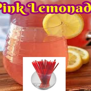 Pink Lemonade - Flavor Infused, 100% Natural, Raw & Unfiltered Honey Sticks  (Pink Lemonade)