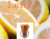 Lemon Honey Sticks - Flavor Infused, 100% Natural, Raw & Unfiltered Honey Sticks (Lemon)
