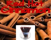 Red Hot Cinnamon - Flavor Infused, 100% Natural, Raw & Unfiltered Honey Sticks  (Red Hot Cinnamon)