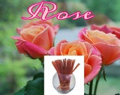 Rose Honey Sticks - Flavor Infused Flavor - 100% Natural, Raw & Unfiltered Honey Sticks (Rose)