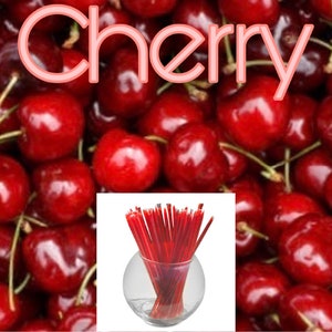 Cherry - Flavor Infused, 100% Natural, Raw & Unfiltered Honey Sticks (Cherry)