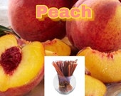 Peach - Flavor Infused, 100% Natural, Raw & Unfiltered Honey Sticks (Peach)