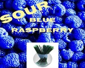 Sour Blue Raspberry  - Flavor Infused, 100% Natural, Raw & Unfiltered Honey Sticks (Sour Blue Raspberry)