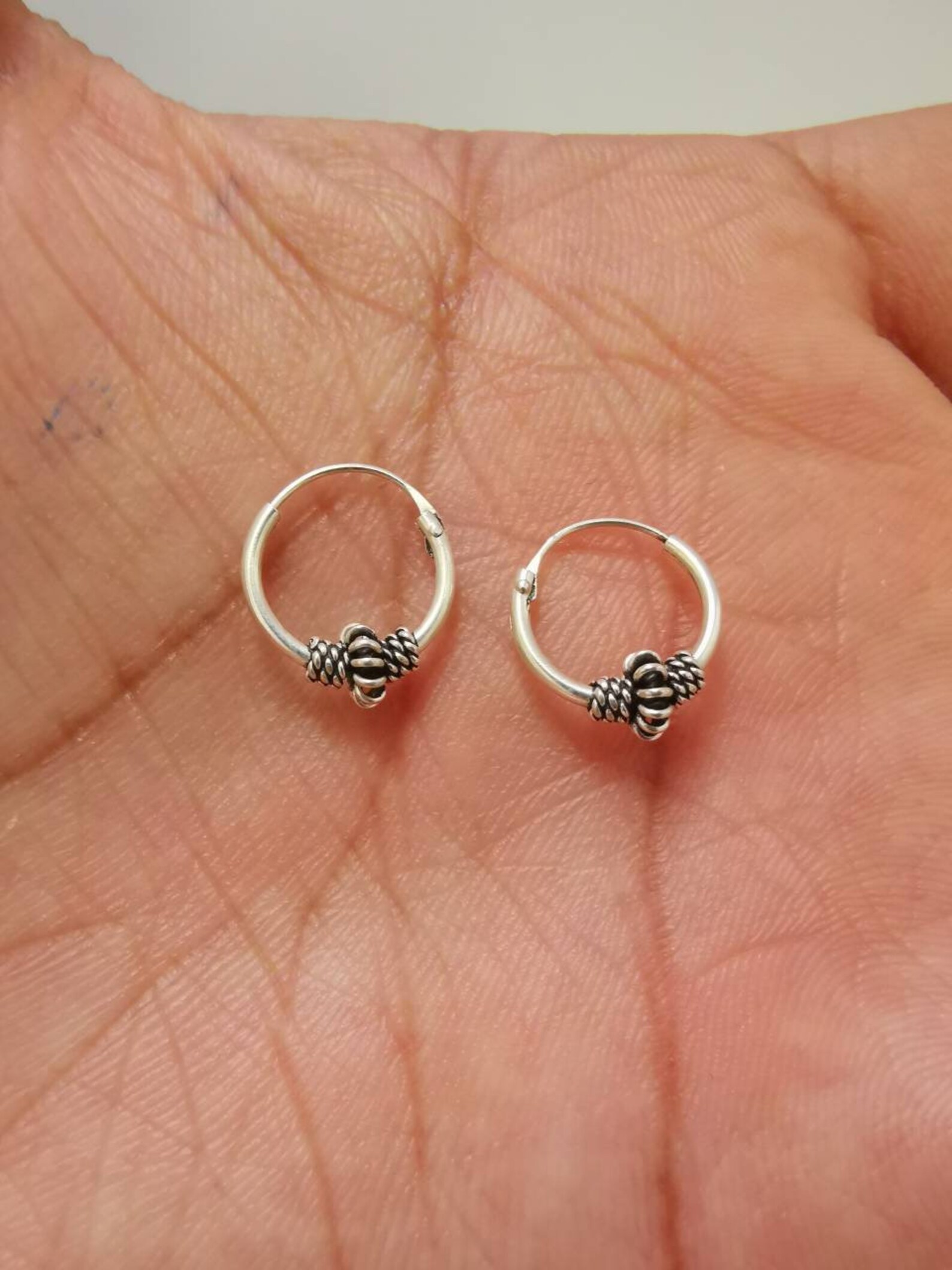 Sterling silver 925 medium size 10mm hoops for standard & Etsy