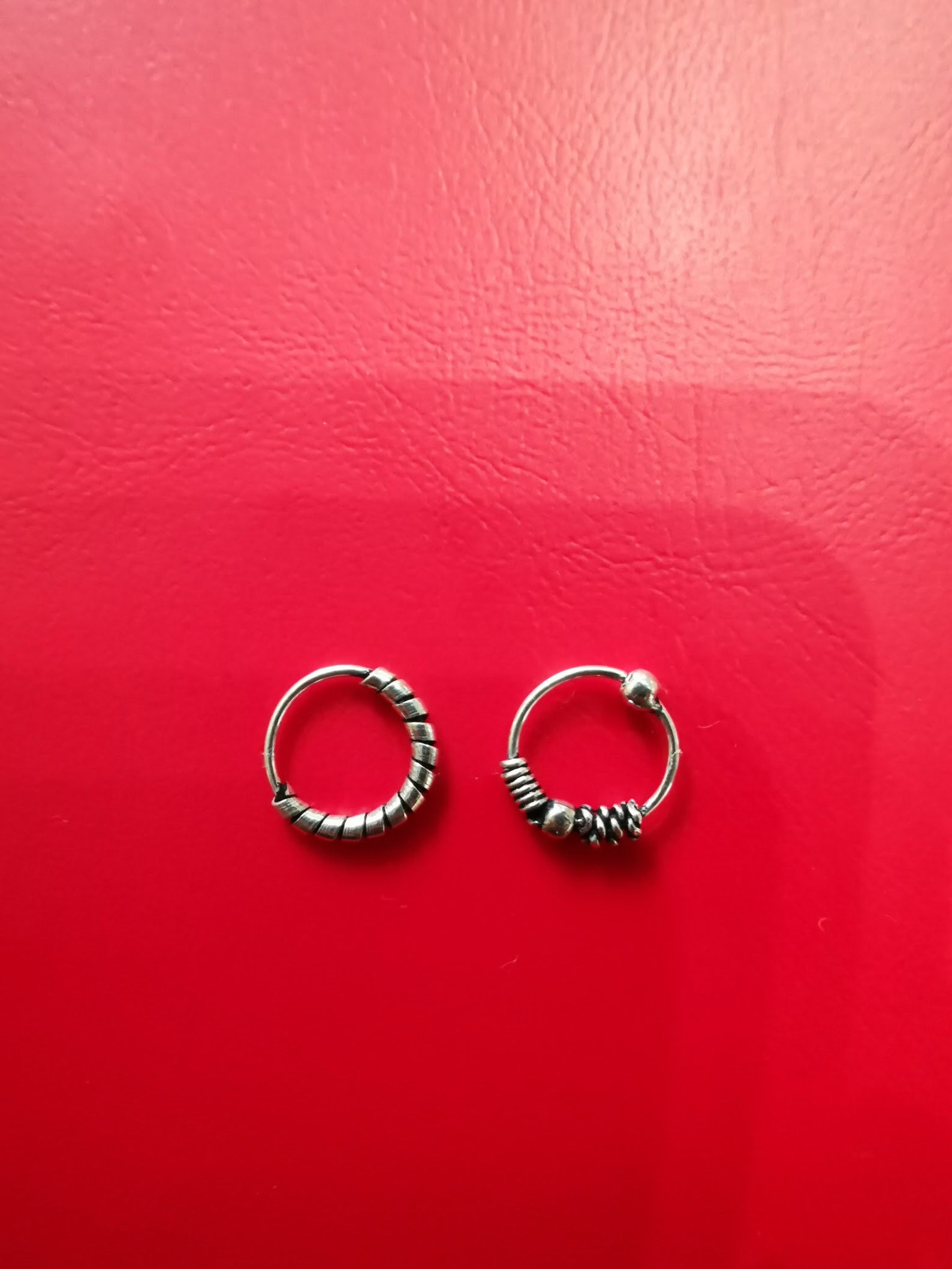 2 Pieces 925 Sterling Silver Nose Ring Ethnic Cartilage Tragus Etsy