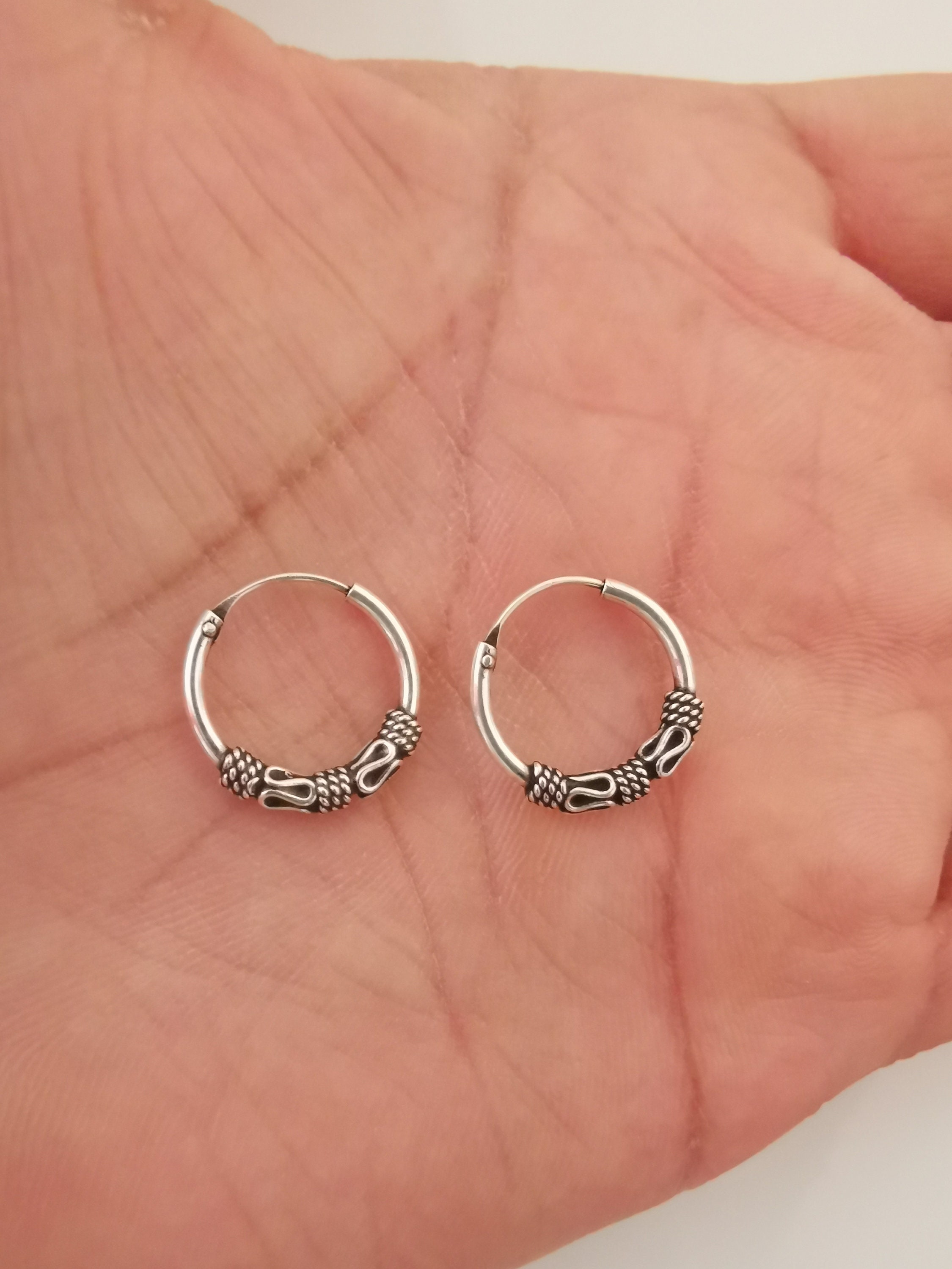 Sterling silver 925 1 pair of size 16mm hoops for standard Etsy