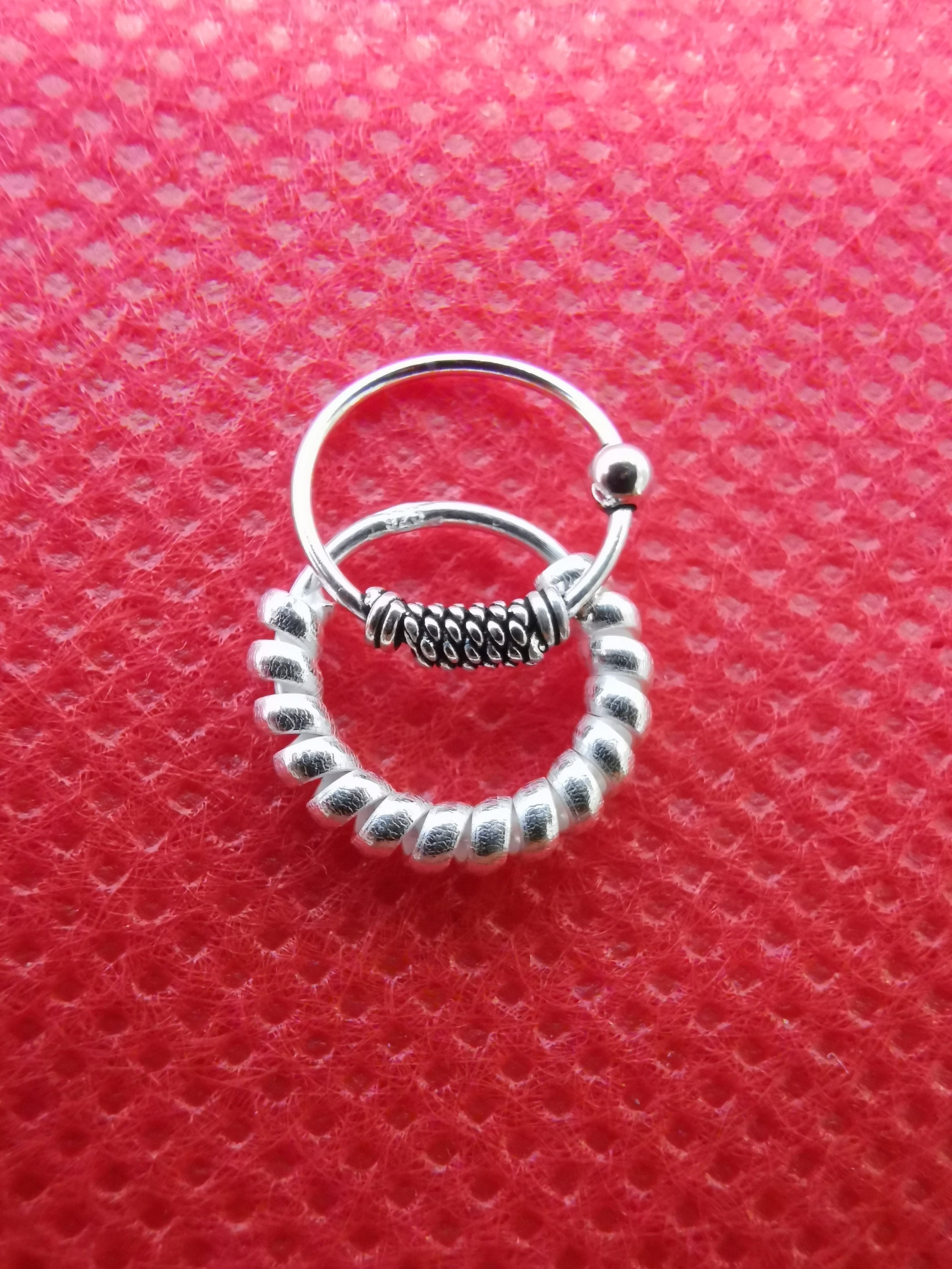 buy 1 get 1 FREE Sterling silver 925 +FREE shipping small ring for NOSE and orbital can be use for different piercing l1-l10