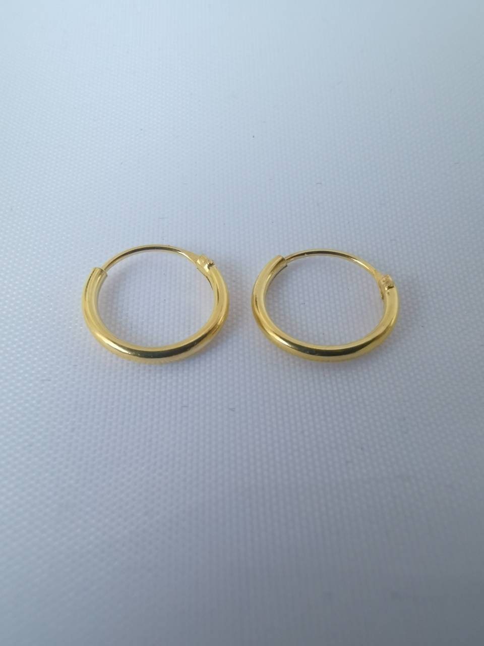 Sterling Silver 925 Medium Size 12mm Hoops for Standard & - Etsy