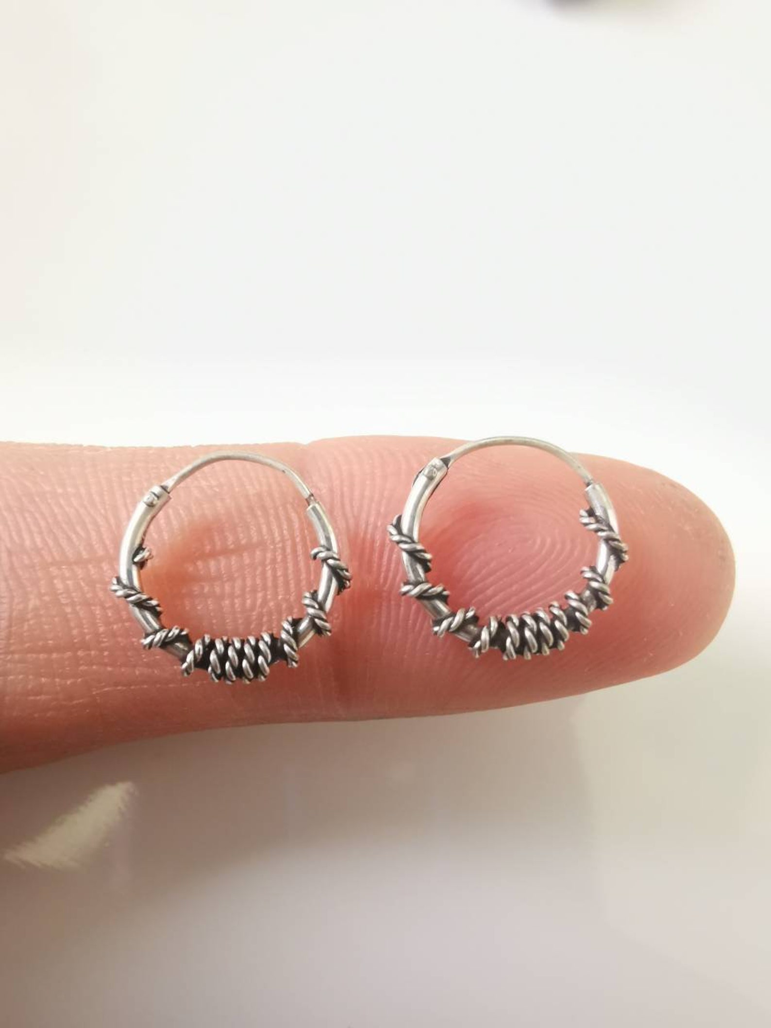 Sterling silver 925 small size 12mm hoops for standard & Etsy