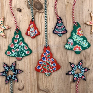 Christmas Tree - Wooden Mantle Ornament - Etsy UK