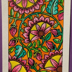 Fleurs coucher de soleil
