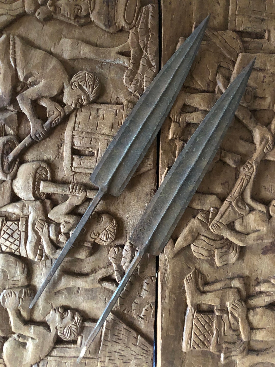 African Spear Point in Wrought Iron Ethnic Origin West Africa Etsy