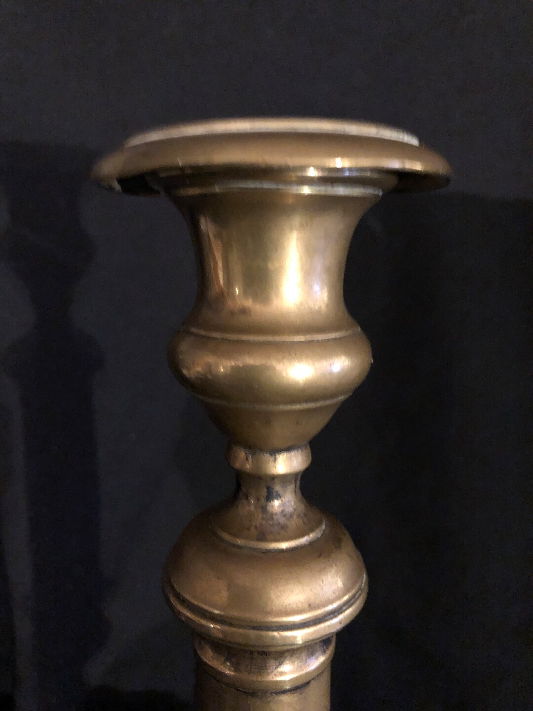 Bronze Torch Candle Holder Early Twentieth Century Etsy