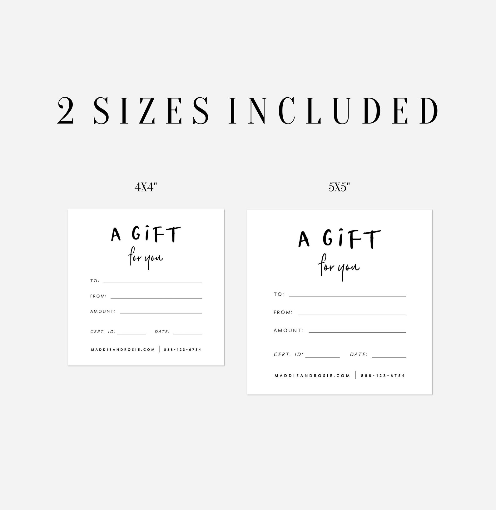 Gift Voucher Template Printable Voucher Download Editable Etsy New