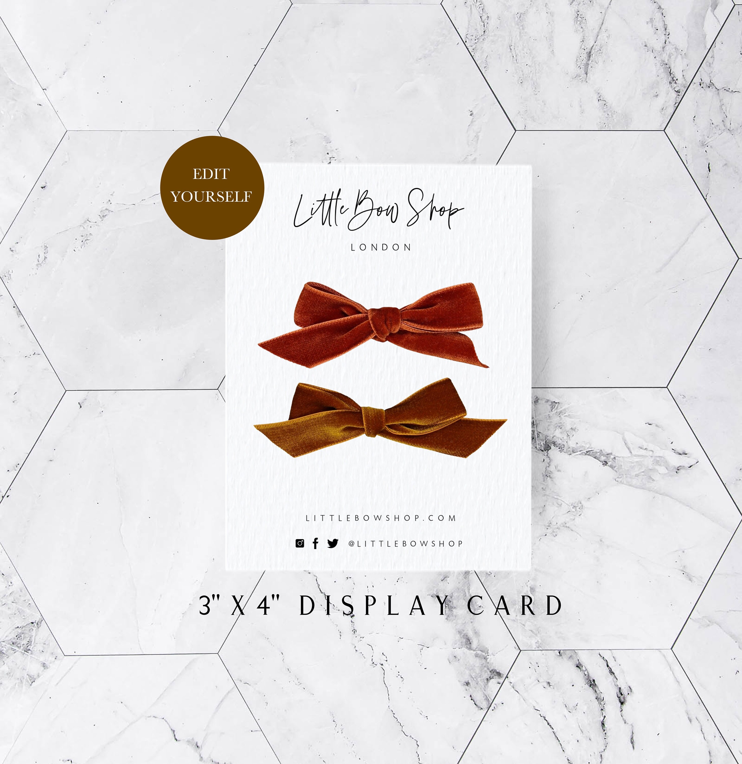 hair bow display card headband card headband display bow card etsy