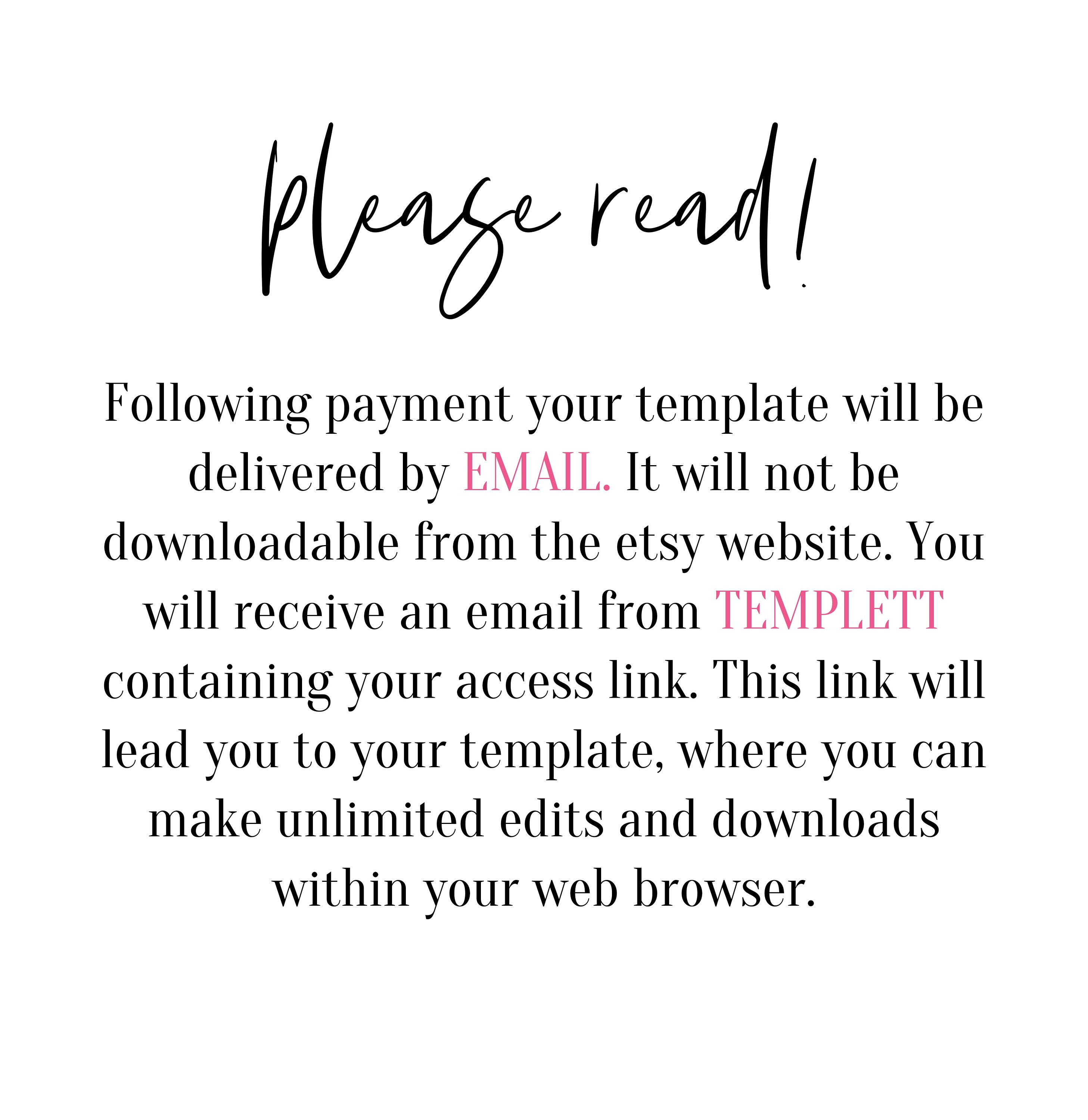 Printable Price Sheet Instant Download Printable Price Guide - Etsy ...