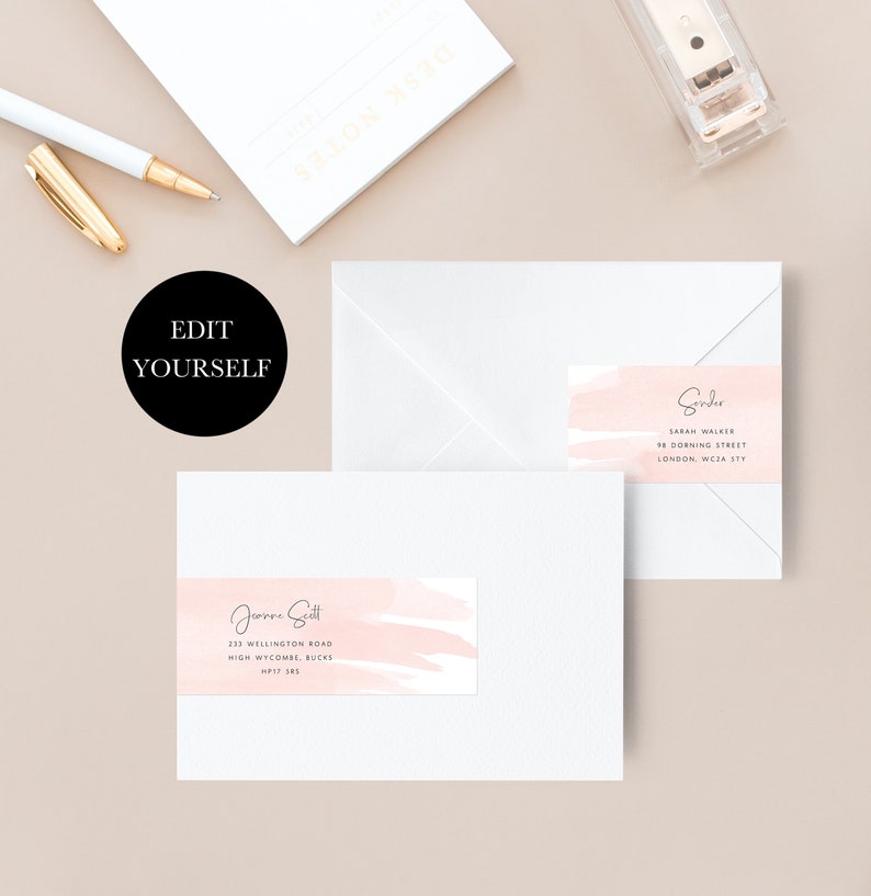 Envelope Wrap Around Labels Envelope Wrap Label Envelope Wraps Etsy