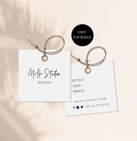 merchandise tags custom