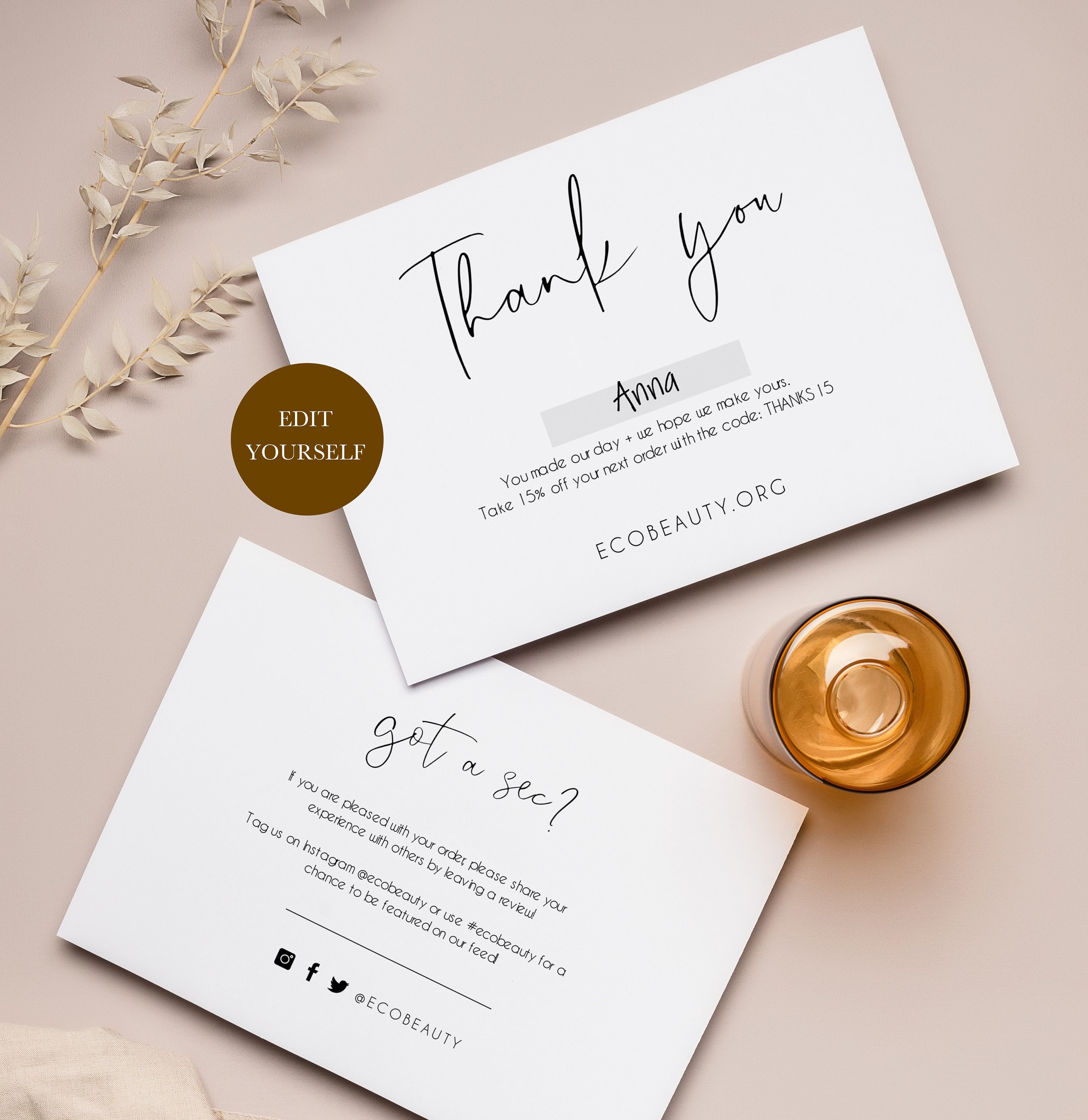 Thank You Order Thank You for Your Order Cards Business Thank Etsy UK