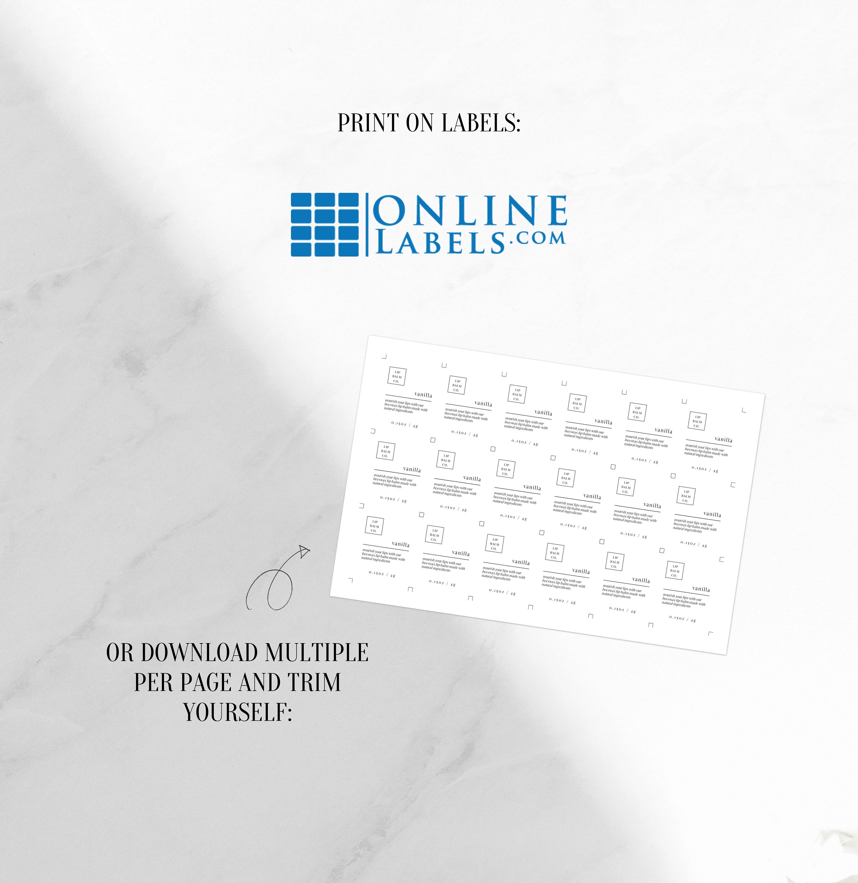 Printable Lip Balm Labels Lip Balm Stickers Custom Lip Balm Etsy Canada