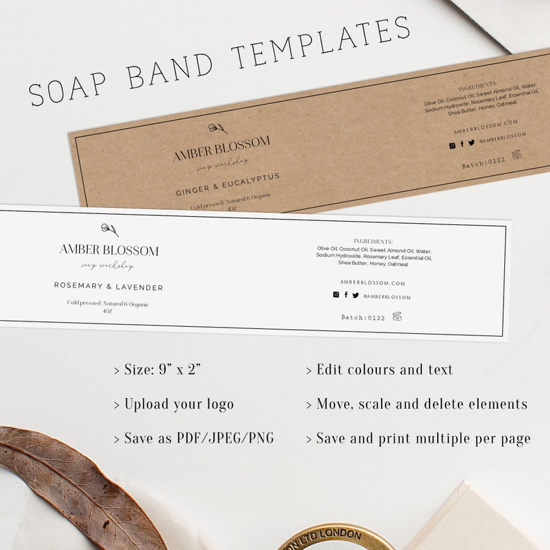Custom Soap Label Template Printable Soap Labels Printable - Etsy