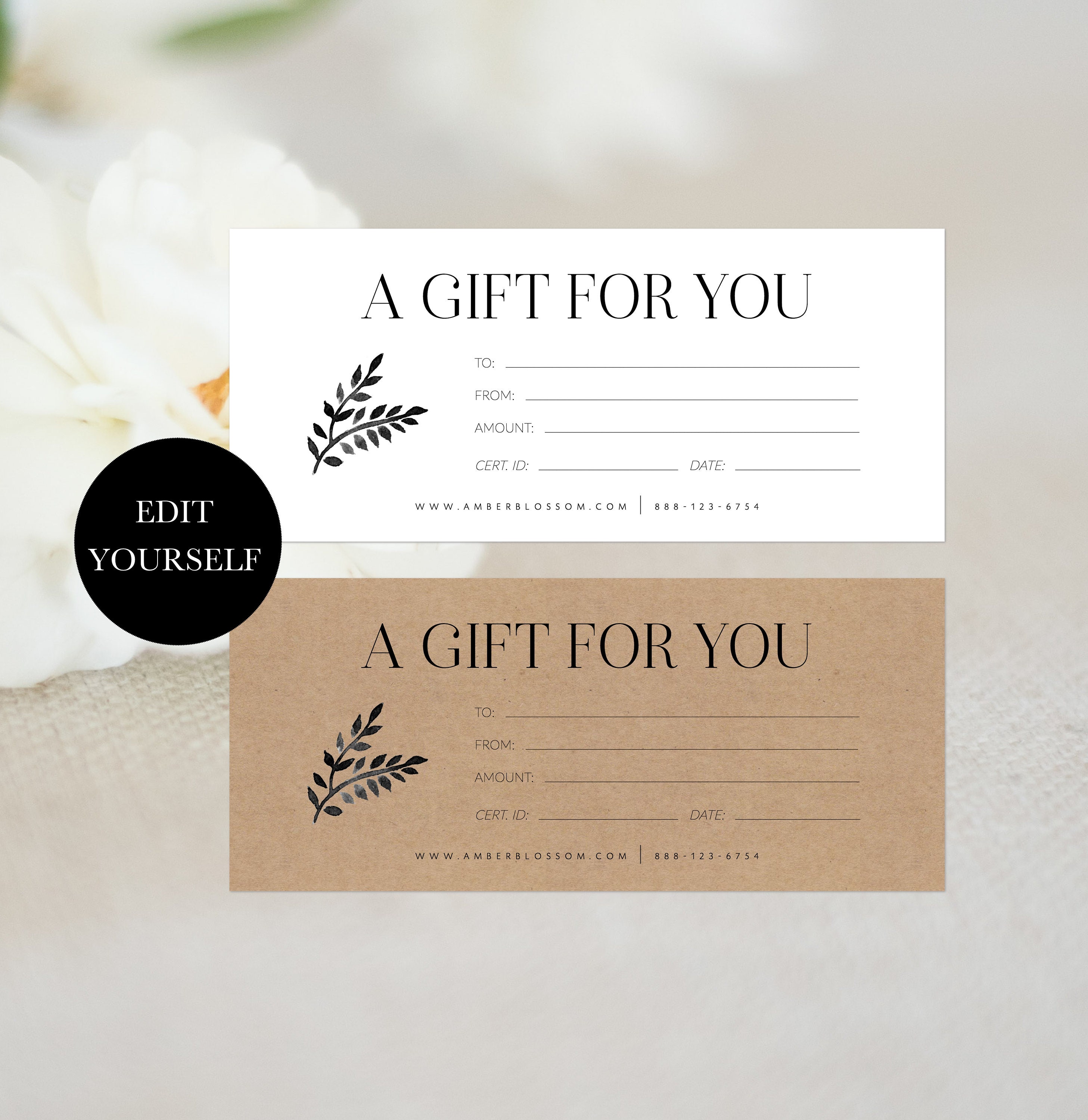 Printable Gift Voucher Gift Certificate Download Etsy Gift - Etsy