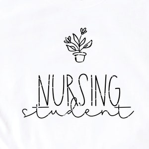 Nursing Student svg & clip art Nursing School student nurse svg LPN RN NP svg nurse life svg nursing flowers floral svg dxf png cut file