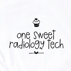 One Sweet Radiology Tech svg & clip art RT radiologic technologist x-ray tech imaging svg radiology bones cupcake svg dxf png cut file