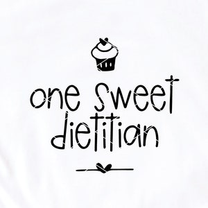One Sweet Diététiste svg & clip art diététiste nutritionniste enregistré svg dxf png fichier coupé