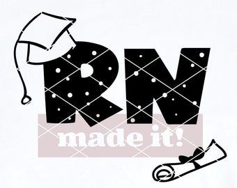 Rn Graduation Svg Etsy