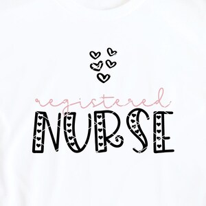 Registered Nurse svg & Clip art RN svg Pflege Krankenschwester Leben Pflegeschülerin Krankenschwester Herzen Valentinstag svg dxf png cut Datei