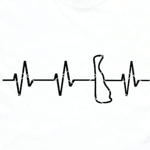 Delaware Heartbeat svg Delaware state Cut File DXF PNG clip art