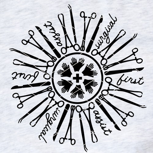 Surgical First Assistant Svg & Clip Art Surgical Assist Etsy