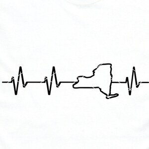 New York Heartbeat svg New York State Cut Datei DXF PNG ClipArt