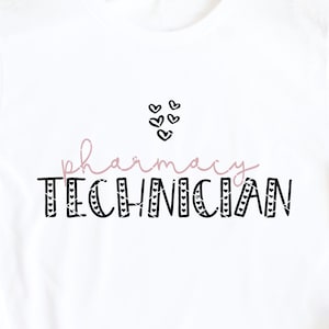 Pharmacy Technician svg cut file Tech med aide pills Valentine hearts dxf png cricut silhouette file download clip art