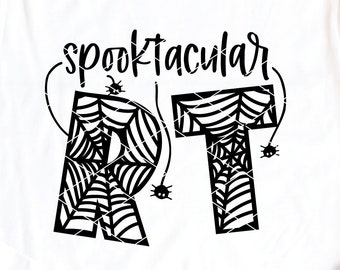 Spooktacular Respiratory Therapist Radiology Tech svg cut file RT Halloween spectacular dxf png cricut silhouette cutting sublimation clip