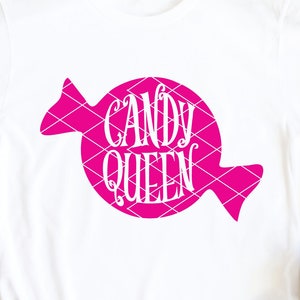 candy svg, Candy Queen svg, foodie svg cake svg dessert svg sweets chef kitchen decor svg Halloween svg png dxf cut file printable clip art