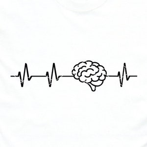 Gehirn Herzschlag svg schnittdatei & Clip Art Liebe Lehrer schlaue Schüler Brainiac genius Biologie Mentale Gesundheit Therapie eeg dxf png schneidedatei