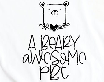 A Beary Awesome PBT Phlebotomy Technician svg & clip art tech medical lab laboratory pediatric dxf png cut file